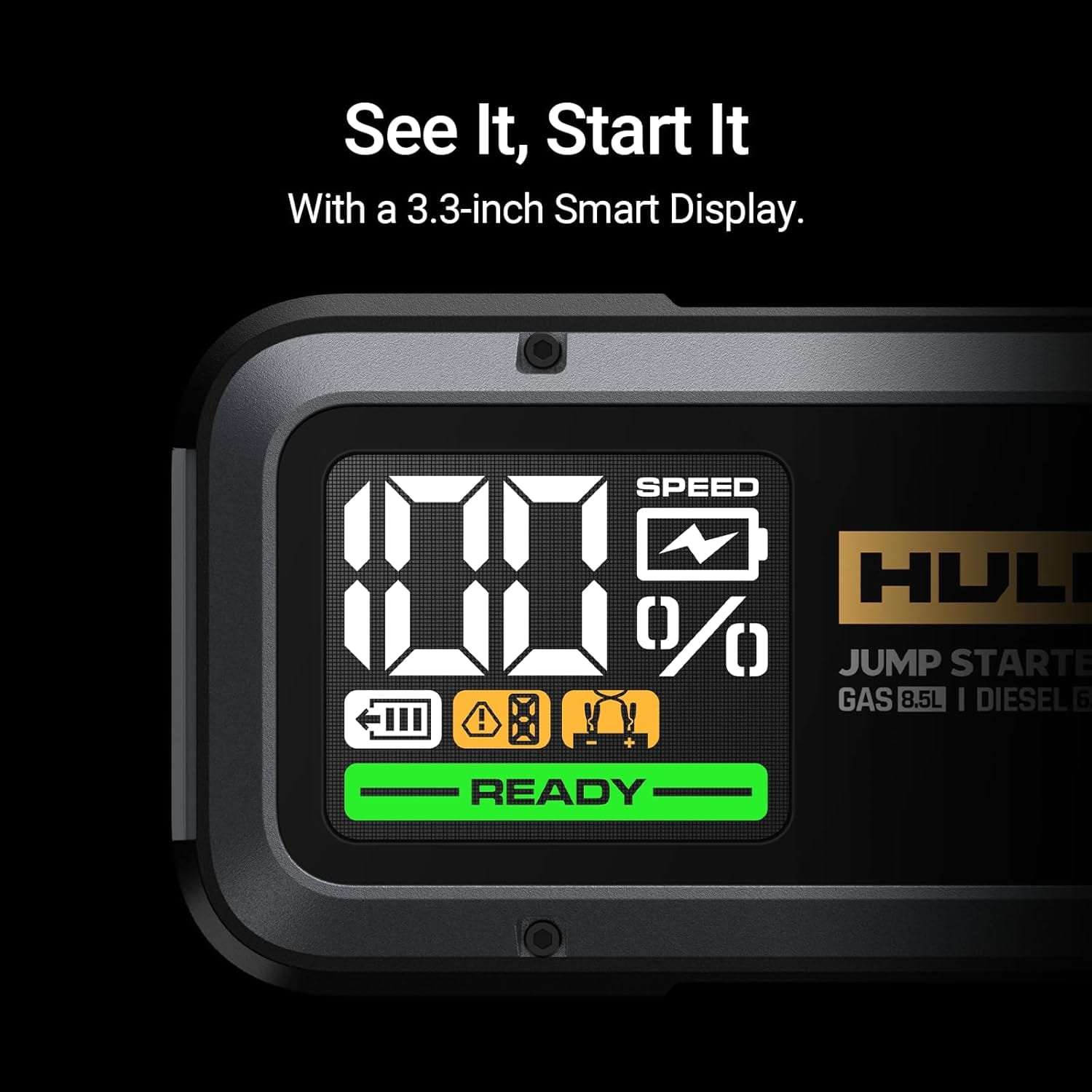 Hulkman Alpha85,Space Gray,2000A 74Wh Smart Jump Starter,12V Portable Car Batter - Photo 4