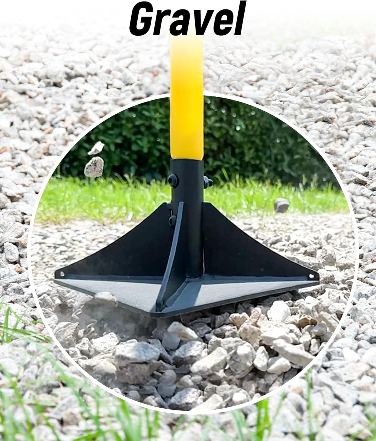 10"x10" Steel Tamper with 48" Handle, Heavy Duty Hand Compactor for Leveling - Photo 4
